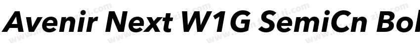 Avenir Next W1G SemiCn Bold字体转换